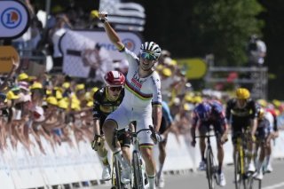 Une victoire de plus pour Tadej Pogacar. KEYSTONE/AP/Mosa'ab Elshamy